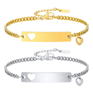 Bracelet et jonc ajustables en acier inoxydable 316L plaqué or 14K 18K, étanches et anti-ternissement, pour femme - Product Image 1