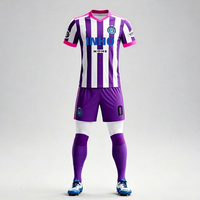 Tenues de football personnalisées unisexes, kits de football, séchage rapide, respirant, extensible, col rond, maillots pour toutes les saisons, ensembles uniformes