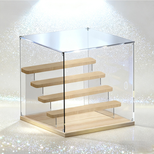 Thang trong suốt Acrylic mù hộp lưu trữ hiển thị đứng Pop Mart con số mô hình trong suốt chống bụi hộp - Product Image 1