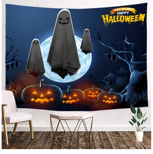 Art Halloween Wall Art Haunted Scary Art Tapestry