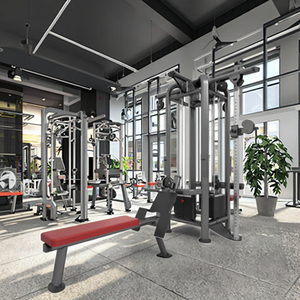 Estación Multifuncional de Gimnasio en Casa Unisex con 4 Máquinas de Selección de Pesas, Equipo Comercial de Entrenamiento de Fuerza para Ejercicio - Product Image 2