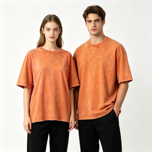 Camiseta Minimalista de Algodón Puro con Lavado Ácido para Hombre, Estilo Oversize, Hecha a Medida, Corte Cuadrado, Estilo Urbano Premium - Product Image 2