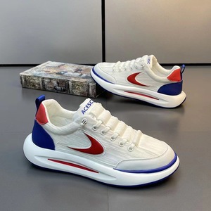2025 scarpe con plateau Casual ispirate al basket da uomo traspiranti per lo sport Slip-On alla moda stile <span class=keywords><strong>Gump</strong></span> per l'estate - Product Image 1