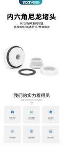 Ip68 Pa66 Npt1/2 Npt <span class=keywords><strong>3</strong></span>/4 Npt 1 "G1/2 G3/4 Nylon Pg G G Npt M Draad Plastic Plug - Product Image 2