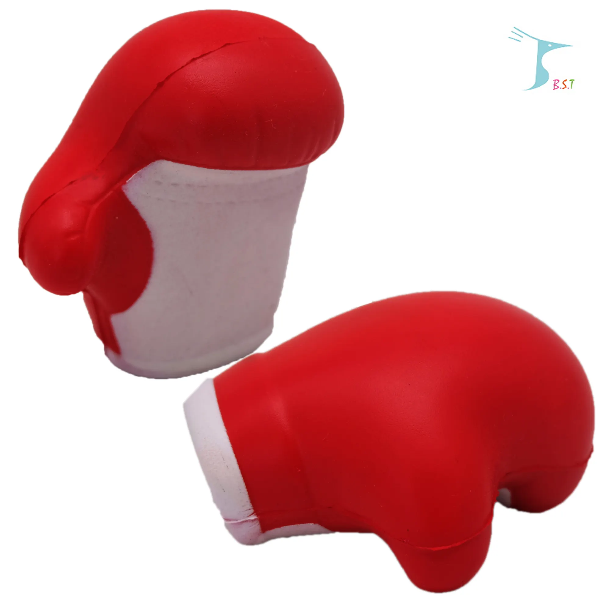 Squeeze pu foam stress boxing gloves toy /Anti-stress Pu foam stress boxing gloves shape toy