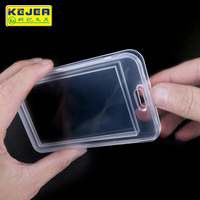 Kejea Desain Baru Tempat Kartu Kristal Transparan Dua Sisi untuk 2-4 Kartu Koleksi Sleeve T-1180
