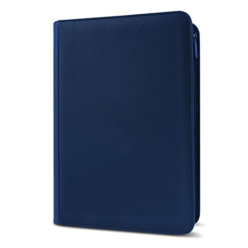 Carnet de cartes de visite 9 pochettes-bleu foncé