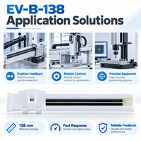 Sensor Perpindahan Linier EV-B-138 138mm 1% IP54 DC 60V Resolusi Tak Terbatas Novotechnik TLH/TL untuk LT Sakae LP Variohm