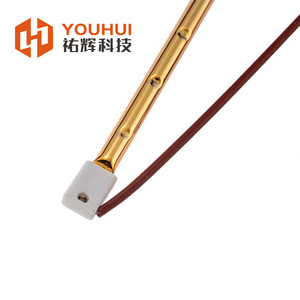 Lampe infrarouge Youhui entièrement plaquée or 1500W 235V pour sauna, chauffage de salle, alimentation électrique - Product Image 4