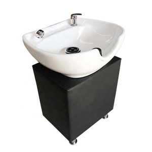 Nouveau <span class=keywords><strong>bac</strong></span> à <span class=keywords><strong>shampoing</strong></span> amovible en céramique, portable pour usage domestique, pour salon de coiffure et barbier, compatible lit de lavage, modèle international - Product Image 5
