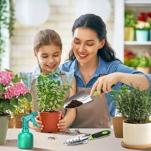 Juego de 12 Herramientas de Jardinería de Aluminio Duradero, Kit de Herramientas Manuales de Jardín Resistentes con Bolsa de Almacenamiento - Product Image 5