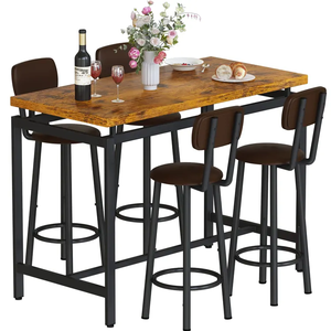 Nuevo Juego de Mesa y Sillas de Comedor Rectangular de Madera Maciza, Estilo Moderno y de Lujo, Muebles de Comedor de Alta Gama para el Hogar - Product Image 2
