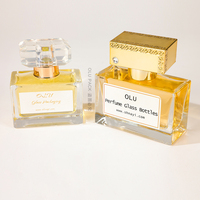 Bouteille de parfum rechargeable de haute qualité avec couvercle