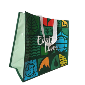 Sac de shopping en PP tissé imperméable réutilisable, personnalisé avec logo imprimé, tendance, portable, fabriqué en usine, pas cher, avec MOQ faible - Product Image 1