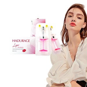 Relleno Labial Hadurage Red Lips 2*1ml, Relleno Dérmico <span class=keywords><strong>de</strong></span> Ácido Hialurónico para <span class=keywords><strong>Aumento</strong></span> <span class=keywords><strong>de</strong></span> <span class=keywords><strong>Labios</strong></span>, Certificado CE - Product Image 1