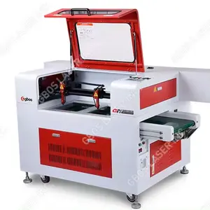 GH750T-P 700*500 Double-head high-speed laser cutting machine odd number layout - material saving Clothing, advertising, shoe