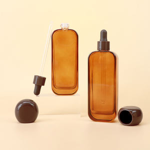 Botella de vidrio ámbar de alta calidad para loción y perfume de 1 OZ, 2 OZ, 3 OZ, 4 OZ, muy vendida, suministrada por el fabricante. - Product Image 1