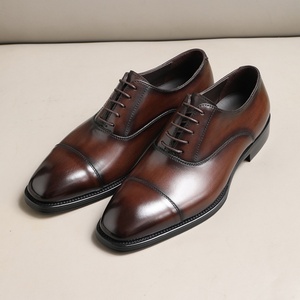Zapatos Formales de Negocios Estilo Británico para Hombre, Zapatos Formales de Negocios de Cuero Genuino para Hombre, Zapatos de Boda para Hombre - Product Image 5