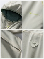 Veste à capuche réversible doublée en polaire légèrement décontractée pour femme, automne ; Manteau unisexe imperméable pour l'extérieur