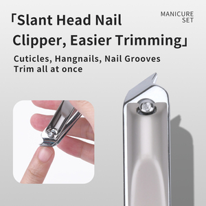 Kit de manucure portable 3 en 1 - Coupe-ongles + Repousse-<span class=keywords><strong>cuticules</strong></span> + Lime à ongles - Product Image 5