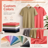 Camiseta Unisex de Cuello Redondo Talla Grande 4XL, Logotipo Personalizado, Tejido Suave y Transpirable, 100% Algodón Supima, Venta al Por Mayor para Hombre y Mujer