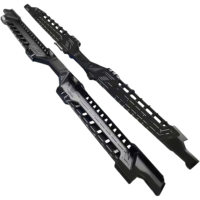 Estribos Laterales para Camioneta 4x4, Antideslizantes, Color Negro Mate, para NP300, Land Cruiser, Hilux, Tacoma, Ford Ranger, F150