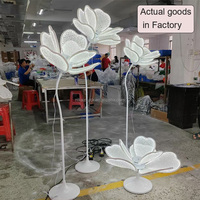 Feest Gigantische Blauwe Weg Lead Floor Licht Pioenbloem Led Bruiloftslamp Voor Bruiloft Achtergrond Gangpad Decoratie