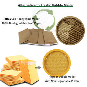 Sobres Acolchados de Papel Ecológico Tipo Panal, Alternativa a los Sobres de Plástico con Burbujas, Autosellables, Bolsas de Envío Promocionales de Papel Kraft Personalizadas - Product Image 3