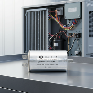 Tụ điện thay thế hệ thống HVAC, loại chạy kép, 25uF 450V CBB65, dùng cho máy nén và động cơ quạt - Product Image 1