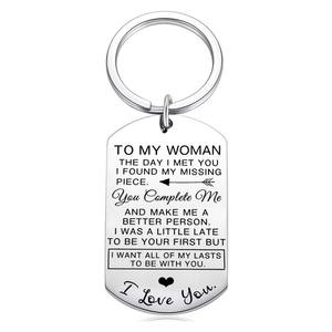 Cadeau de maman à mon fils <span class=keywords><strong>je</strong></span> t'<span class=keywords><strong>aime</strong></span> porte-clés pour lui garçons hommes inspiration pendentif gravé porte-clés étiquettes cadeau anniversaire - Product Image 4