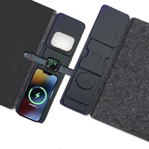 Alfombrilla de Carga Inalámbrica 3 en 1 de 15W, Desmontable, de Doble Capa, Magnética, para Escritorio, con Soporte para Teléfono, Compatible con iPhone, Watch y AirPods - Product Image 3