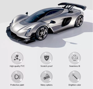 ฟิล์มไวนิลหุ้มรถยนต์สีขาวเลเซอร์รุ้งเหลือบรุ้ง ขนาด 1.52x17 เมตร สำหรับเปลี่ยนสีตัวรถ ขายส่ง - Product Image 2