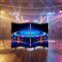 Écran LED portable pliable pour DJ, intérieur/extérieur, P2.604, adapté aux scènes, mariages, festivals