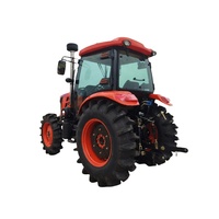 Traktor Diesel Mini/Besar Pertanian 4WD Harga Terbaik 4x4 Mesin YTO Merah Traktor Berjalan 4WD