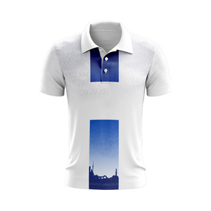 Chemises à manches courtes pour hommes, élégantes, personnalisées, à imprimé tissé, à simple boutonnage, séchage rapide, style vintage, athlétiques, pour le golf, coupe ajustée - Product Image 3