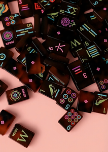 Set di Mahjong in Acrilico Personalizzato Serie Happy, Lussuoso, per 4 Giocatori, 160 Tessere (10 Joker), Modello 36, Tessere Americane per Casinò - Product Image 3