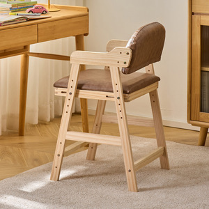 Children's Study Chair Solid Wood <b>Height</b> <b>Adjustable</b> Ergonomic Posture Correction Desk Chair For Kids - Product Image 4