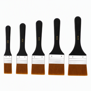 Petit ensemble de <span class=keywords><strong>pinceaux</strong></span> plats en nylon anti-chute pour <span class=keywords><strong>peinture</strong></span> à l'huile, <span class=keywords><strong>acrylique</strong></span> et aquarelle – Outil professionnel pour artistes - Product Image 1