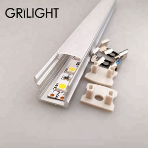 Profilé d'extrusion en aluminium en forme de U, éclairage LED, profilé en aluminium pour fenêtres et portes - Product Image 4