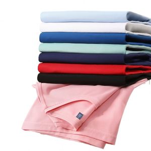 T-shirt vierge personnalisé en coton et soie pour homme, avec impression de logo, blanc et noir, design classique, vente en gros - Product Image 1