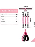 Pédalier de Résistance en Latex Unisexe pour Fitness à Domicile – Équipement pour Abdominaux et Amincissement des Jambes, Adapté à Tous les Niveaux de Condition Physique