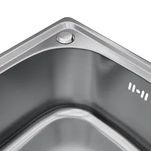 Fregadero de cocina de un solo tazón de acero inoxidable VICTORY 20% de descuento en equipos de catering para hoteles y restaurantes - Product Image 6