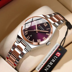 Montres de luxe pour femmes Drioshipping, montres-bracelets à quartz en acier inoxydable, mode décontractée, étanches, cadeau pour petite amie - Product Image 1