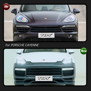 Kit carrosserie TYPY pour Porsche Cayenne 2011-2014 958.1 Mise à niveau style 2018 et plus 9Y0 Pare-chocs avant style Turbo Kit carrosserie complet - Product Image 5