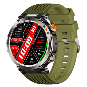 2025 Thể Thao Smartwatch với đèn pin IP68 không thấm nước Màn hình tròn BT cuộc gọi theo dõi sức khỏe HT30 Relojes thông minh đồng hồ cho nam giới - Product Image 5