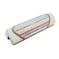 Oreiller chauffant électrique infrarouge lointain en pierres précieuses chakra sept couleurs arc-en-ciel OEM d'usine, soutien cervical pour physiothérapie