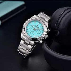 PAGANI DESIGN PD1727 Stainless Steel Bezel Men Quartz Wristwatches Luxury Sapphire Glass <b>Chronograph</b> VK63 Watch Men Reloj Hombre - Product Image 4