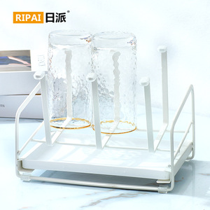 ที่วางแก้วริปายพร้อมถาดขอบทองทรงสี่เหลี่ยมสำหรับห้องนั่งเล่นที่บ้าน - Product Image 4