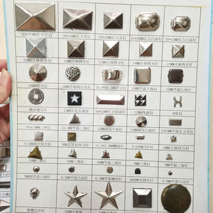 Commande en gros prix métal 2 clous à griffes broches dôme taches étoile Rivets rond goujon griffe pointes <span class=keywords><strong>Rivet</strong></span> pour ceinture en cuir - Product Image 2