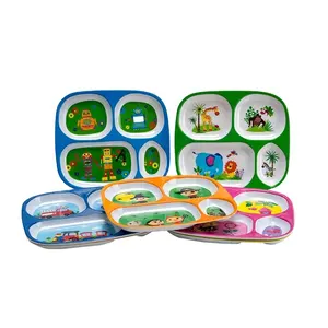OEM Set Peralatan Makan Bayi Anak-anak, Peralatan Makan Malam Anak-anak, Elegan, Ramah Lingkungan, Lucu, Baru, dengan Logo Kustom